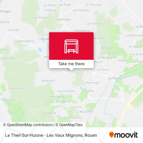 Le Theil-Sur-Huisne - Les Vaux Mignons map