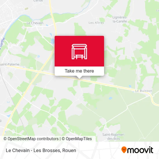 Le Chevain - Les Brosses map