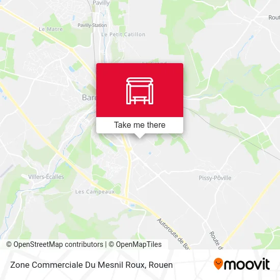 Mapa Zone Commerciale Du Mesnil Roux