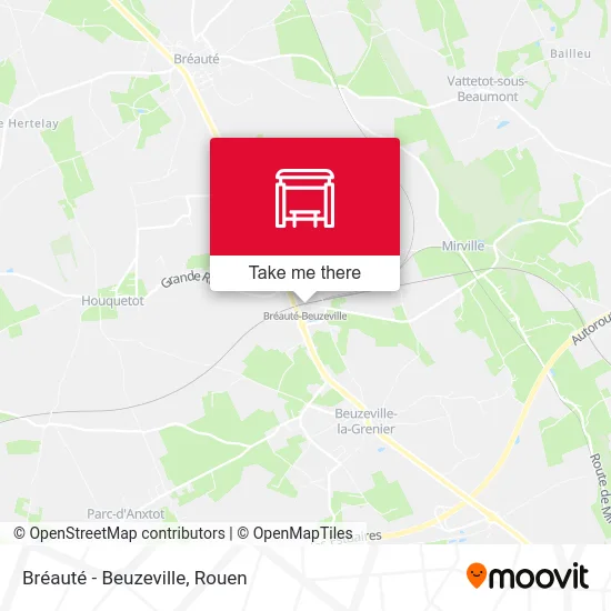 Bréauté - Beuzeville map