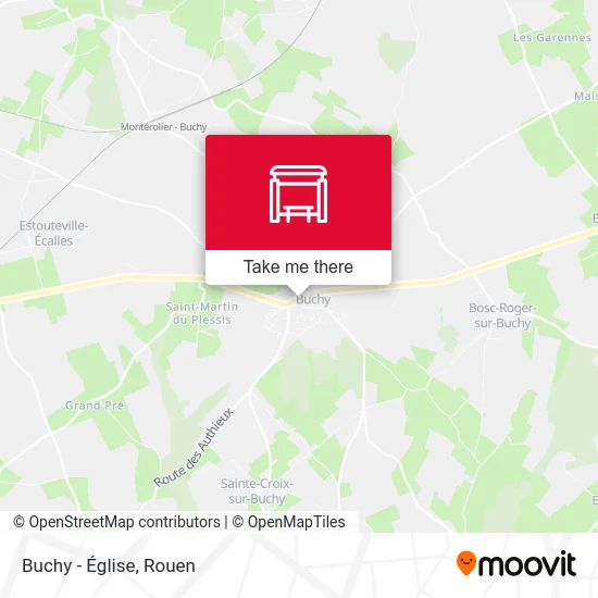 Mapa Buchy - Église