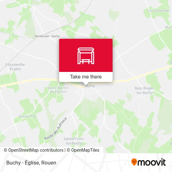 Mapa Buchy - Église