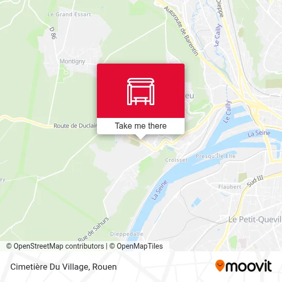 Cimetière Du Village map