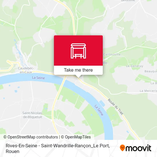 Rives-En-Seine - Saint-Wandrille-Rançon_Le Port map