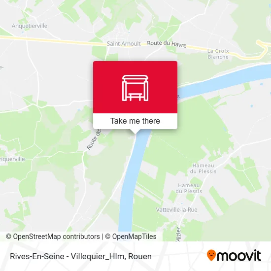 Rives-En-Seine - Villequier_Hlm map