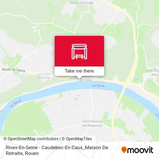 Mapa Rives-En-Seine - Caudebec-En-Caux_Maison De Retraite