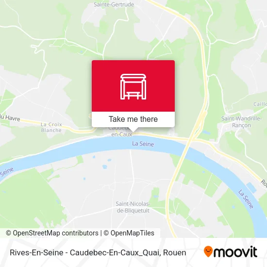 Rives-En-Seine - Caudebec-En-Caux_Quai map