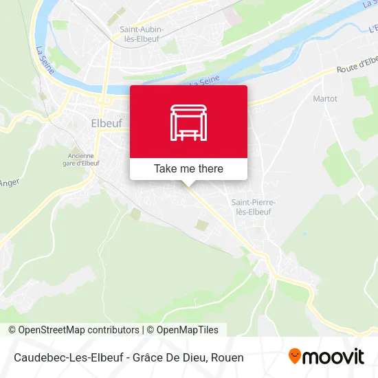 Caudebec-Les-Elbeuf - Grâce De Dieu map