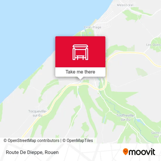 Mapa Route De Dieppe