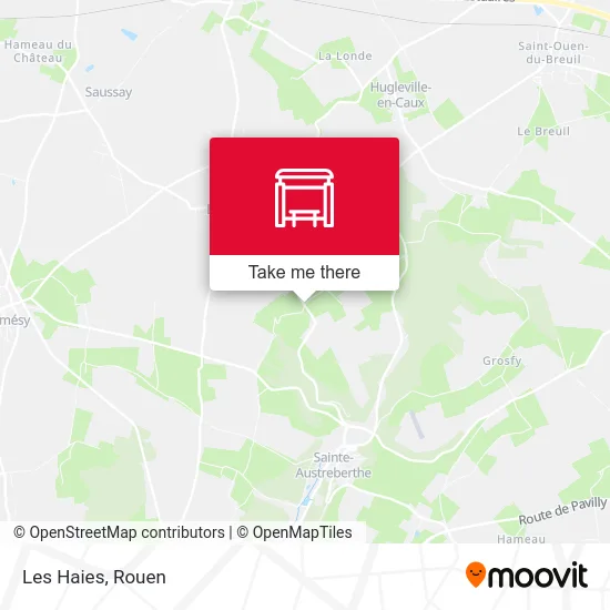 Les Haies map