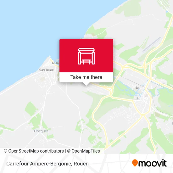 Carrefour Ampere-Bergonié map