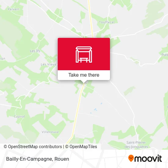 Mapa Bailly-En-Campagne