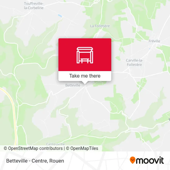 Mapa Betteville - Centre