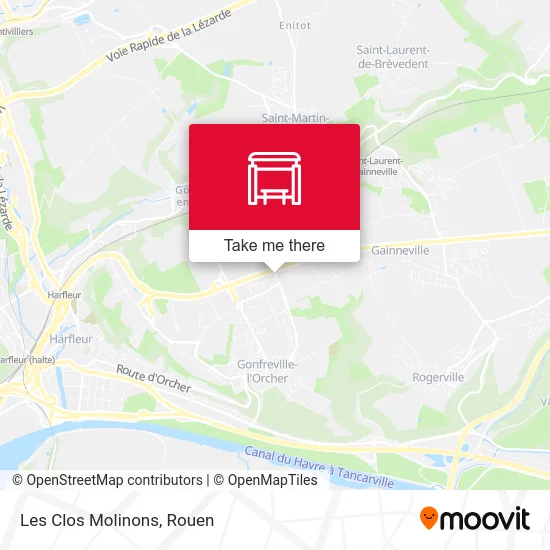 Mapa Les Clos Molinons