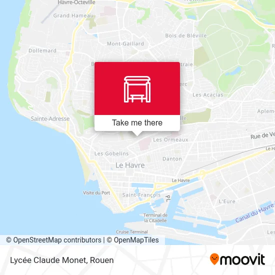 Lycée Claude Monet map