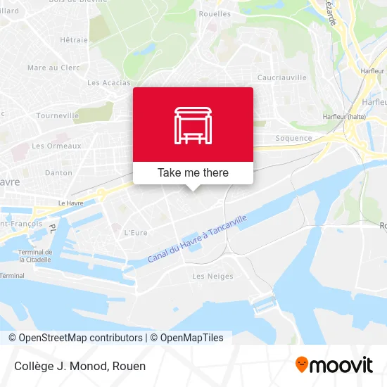 Collège J. Monod map