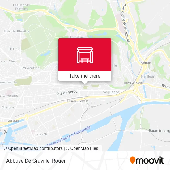 Abbaye De Graville map