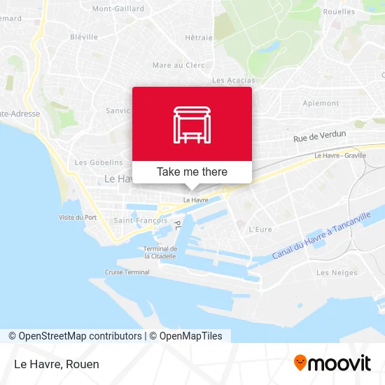 Mapa Le Havre