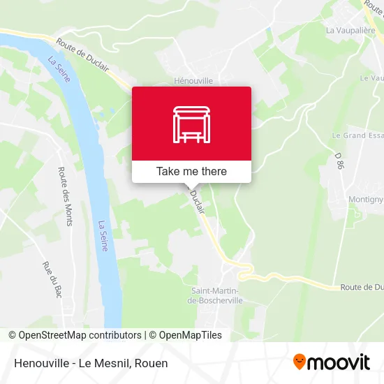 Henouville - Le Mesnil map