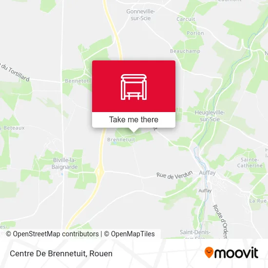 Mapa Centre De Brennetuit