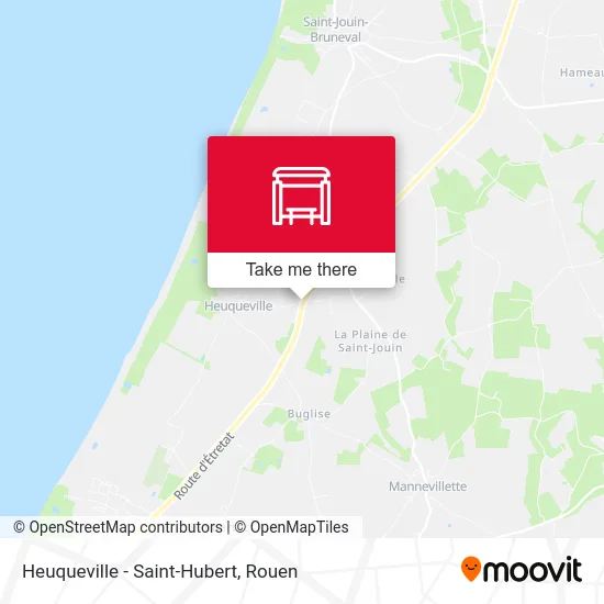 Mapa Heuqueville - Saint-Hubert
