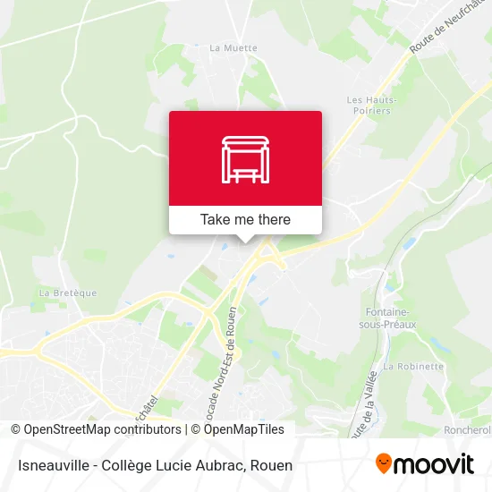 Isneauville - Collège Lucie Aubrac map