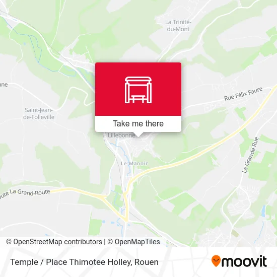 Mapa Temple / Place Thimotee Holley