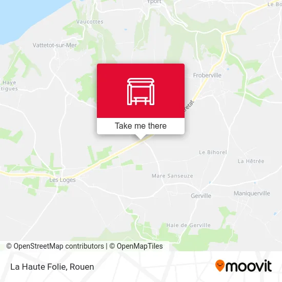 La Haute Folie map