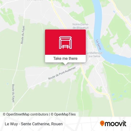 Le Wuy - Sente Catherine map