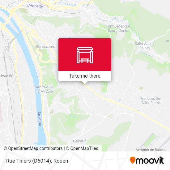 Mapa Rue Thiers (D6014)
