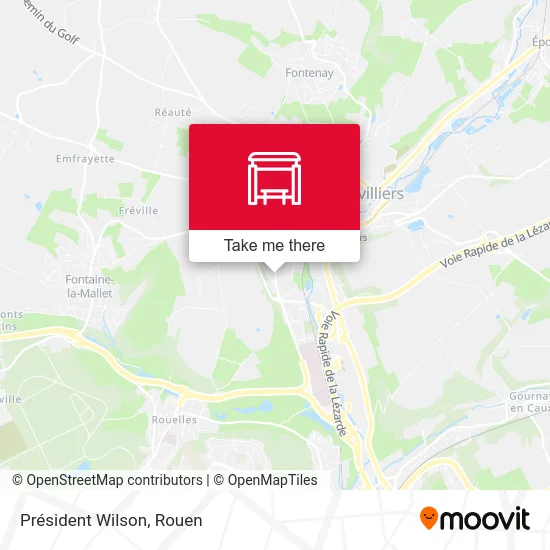 Président Wilson map