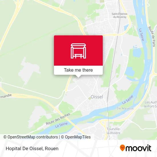 Mapa Hopital De Oissel