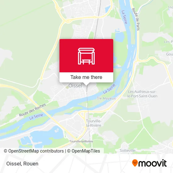 Oissel map