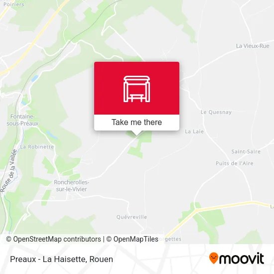Preaux - La Haisette map