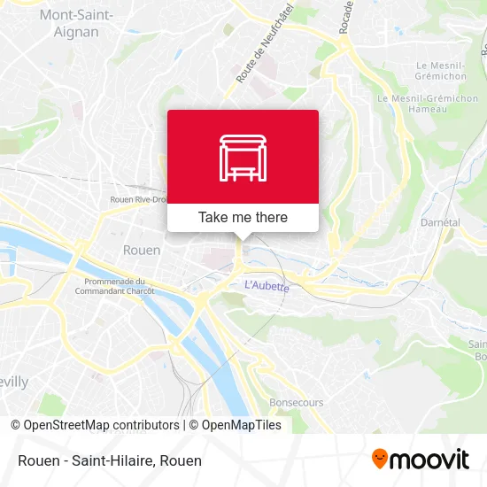 Rouen - Saint-Hilaire map