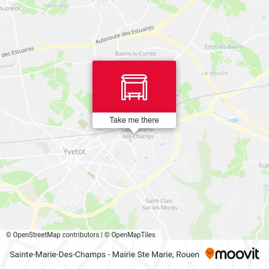 Sainte-Marie-Des-Champs - Mairie Ste Marie map