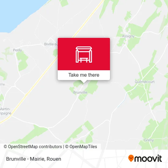 Mapa Brunville - Mairie