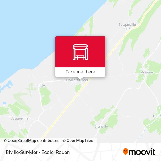 Mapa Biville-Sur-Mer - École