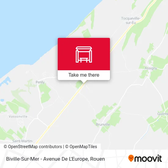 Biville-Sur-Mer - Avenue De L'Europe map