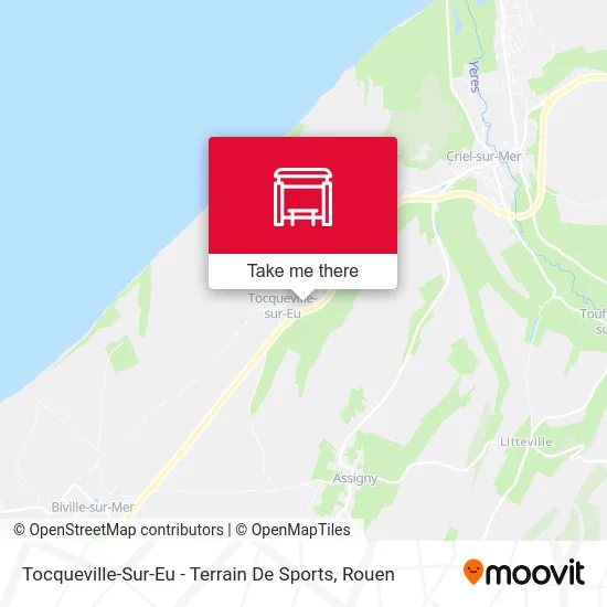 Tocqueville-Sur-Eu - Terrain De Sports map