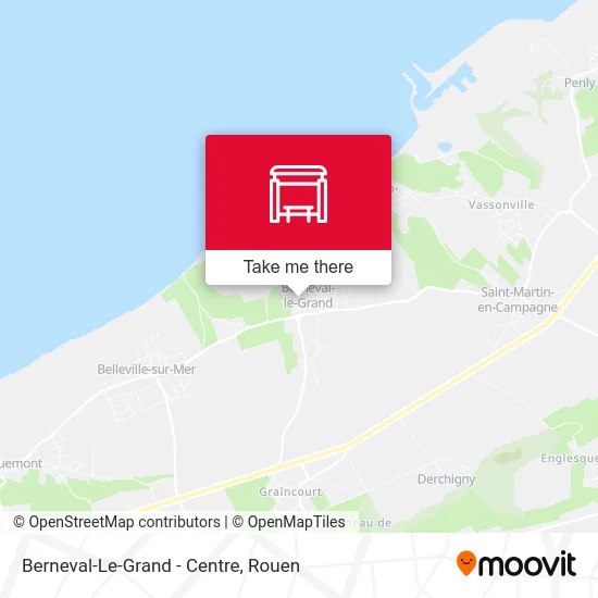 Berneval-Le-Grand - Centre map