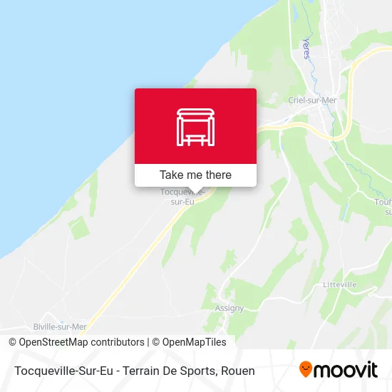 Tocqueville-Sur-Eu - Terrain De Sports map