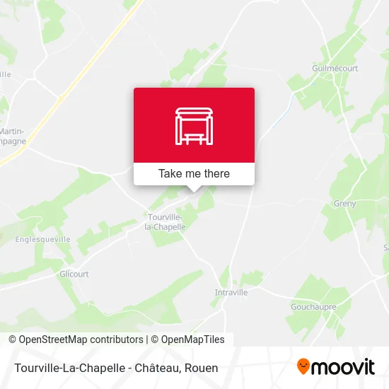 Mapa Tourville-La-Chapelle - Château