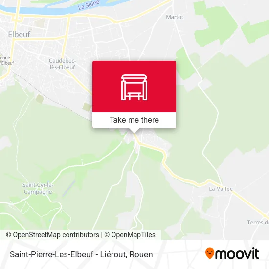 Mapa Saint-Pierre-Les-Elbeuf - Liérout