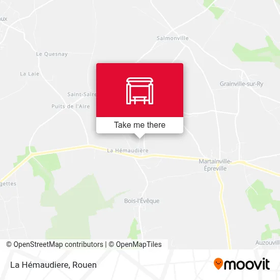 La Hémaudiere map