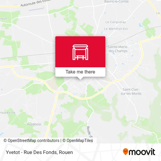 Yvetot - Rue Des Fonds map