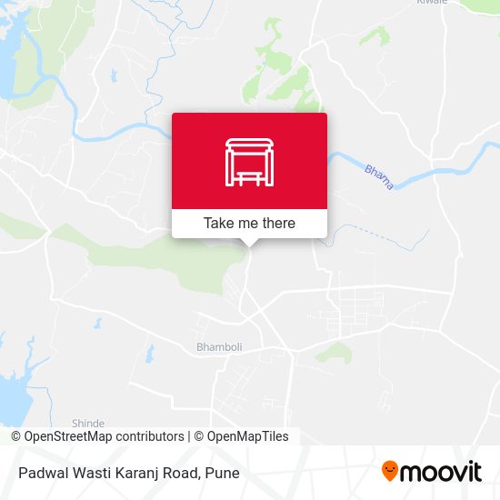 Padwal Wasti Karanj Road map