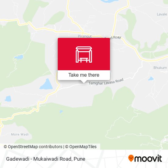 Gadewadi - Mukaiwadi Road map