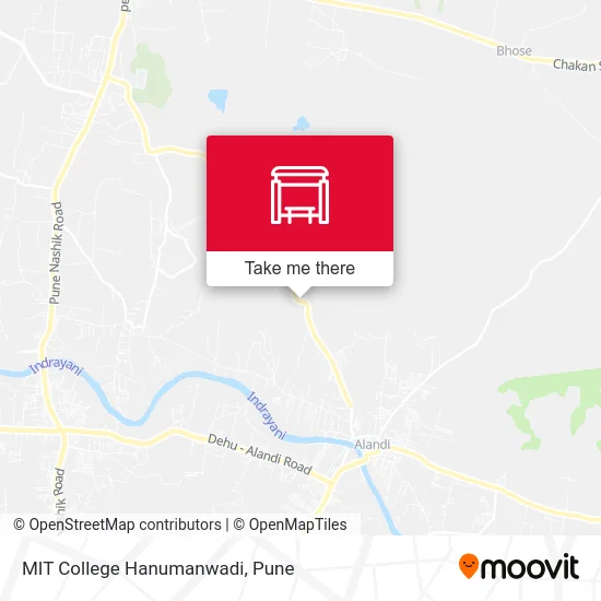 MIT College Hanumanwadi map