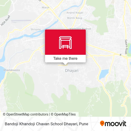 Bandoji Khandoji Chavan School Dhayari map